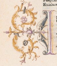Detail of page from Sweynheym and Pannartz's edition of the Opera of Virgil at Rome. (Please click on image to view the entire page.)